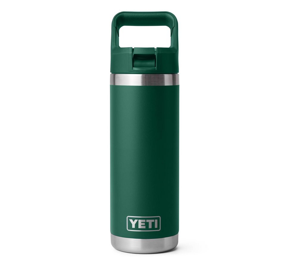 Yeti Rambler 18oz Colour Straw Bottle - Black Forest Green 1 Yeti Rambler 18oz Colour Straw Bottle