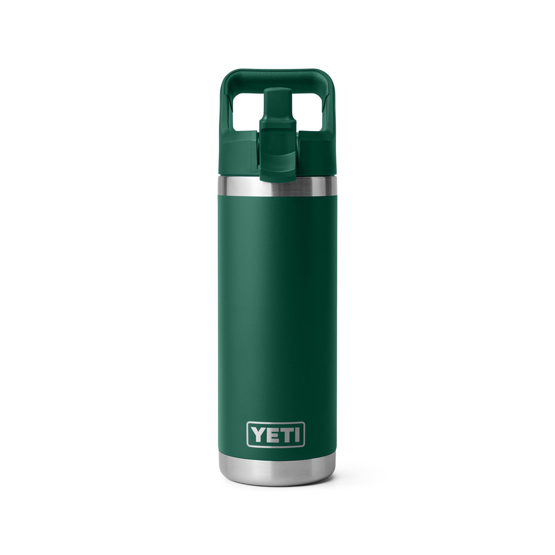 Yeti Rambler 18oz Colour Straw Bottle - Black Forest Green 2 Yeti Rambler 18oz Colour Straw Bottle