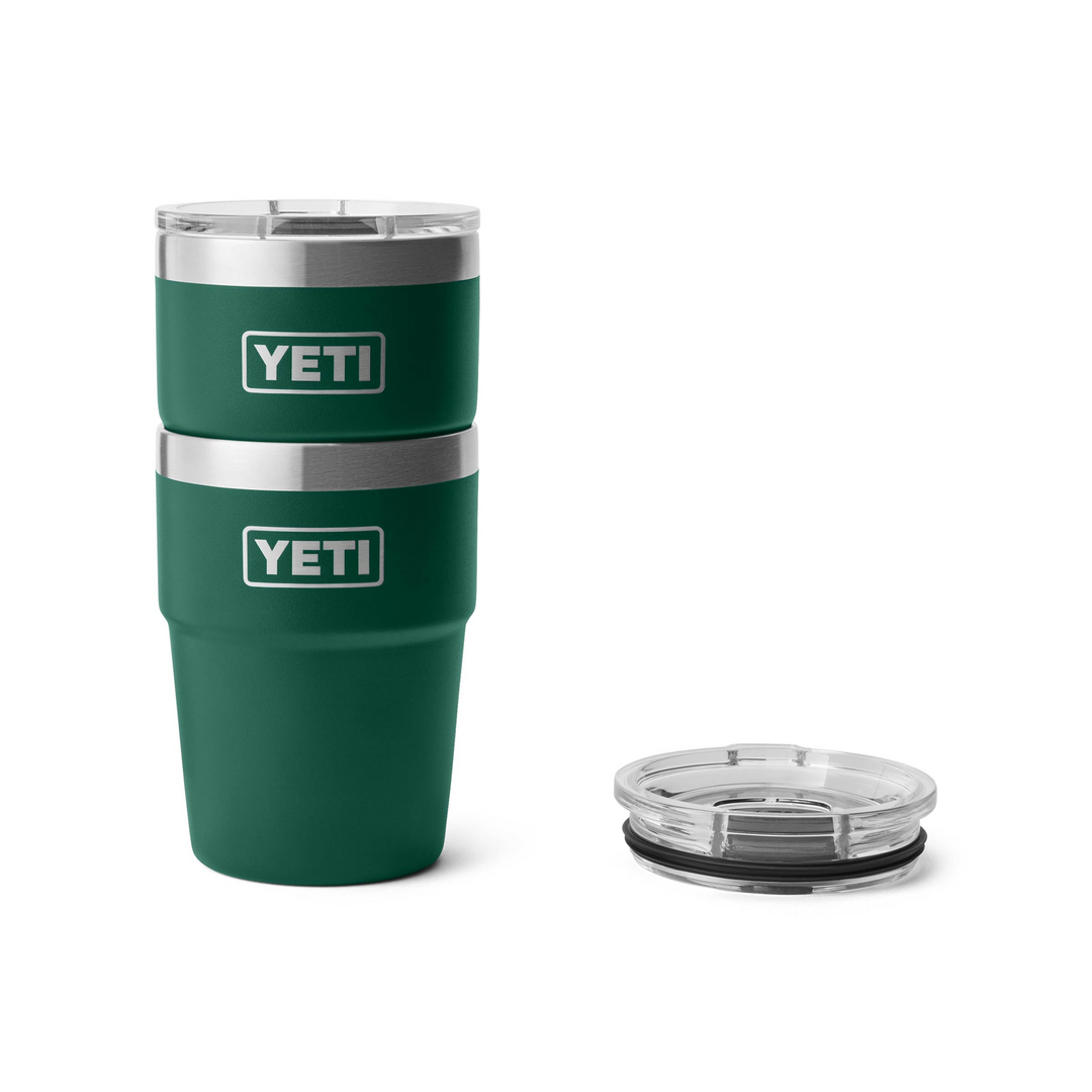 Yeti Rambler 16oz Stackable Cup - Black Forest Green 4 Yeti 16oz Stackable Cup