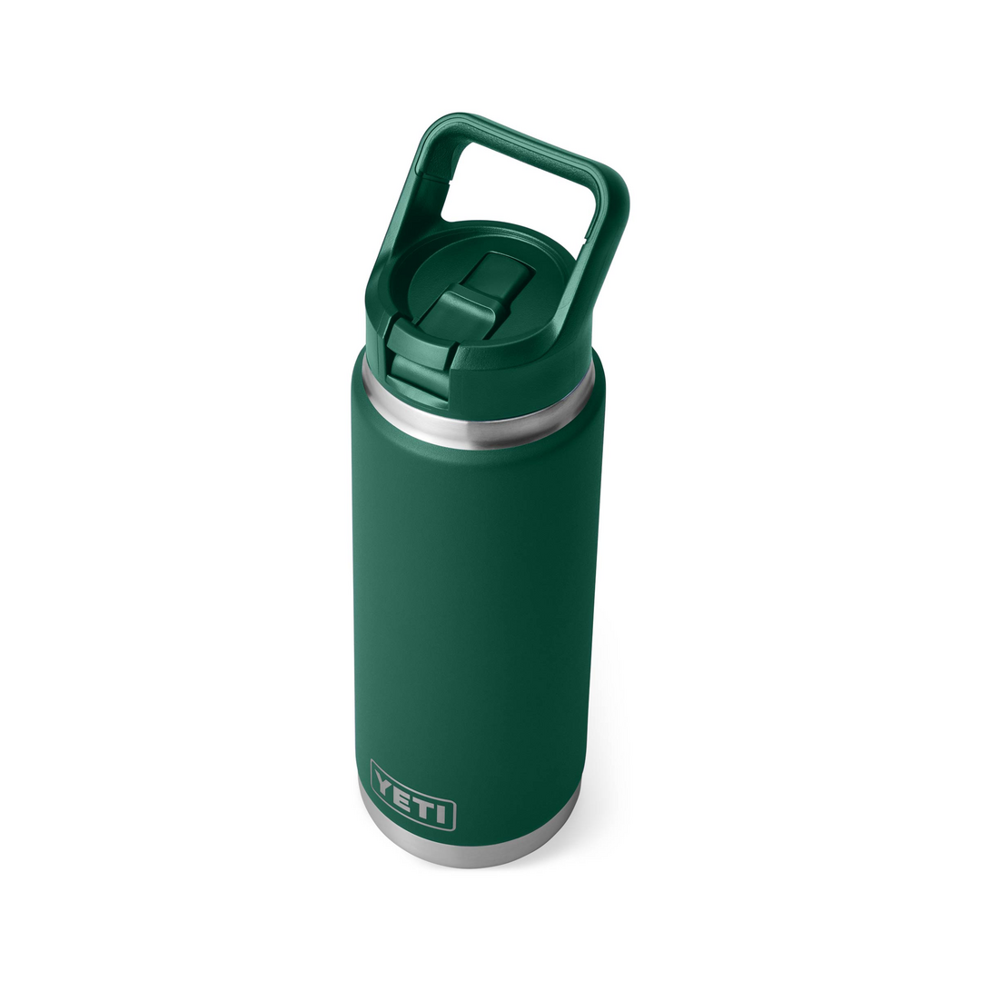 Yeti Rambler 26oz Colour Straw Bottle - Black Forest Green 5 Yeti Rambler 26oz Colour Straw Bottle