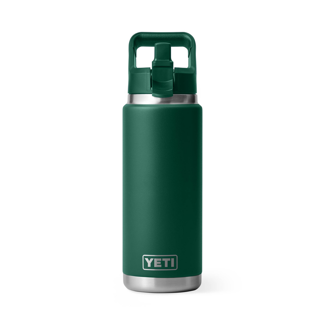 Yeti Rambler 26oz Colour Straw Bottle - Black Forest Green 2 Yeti Rambler 26oz Colour Straw Bottle