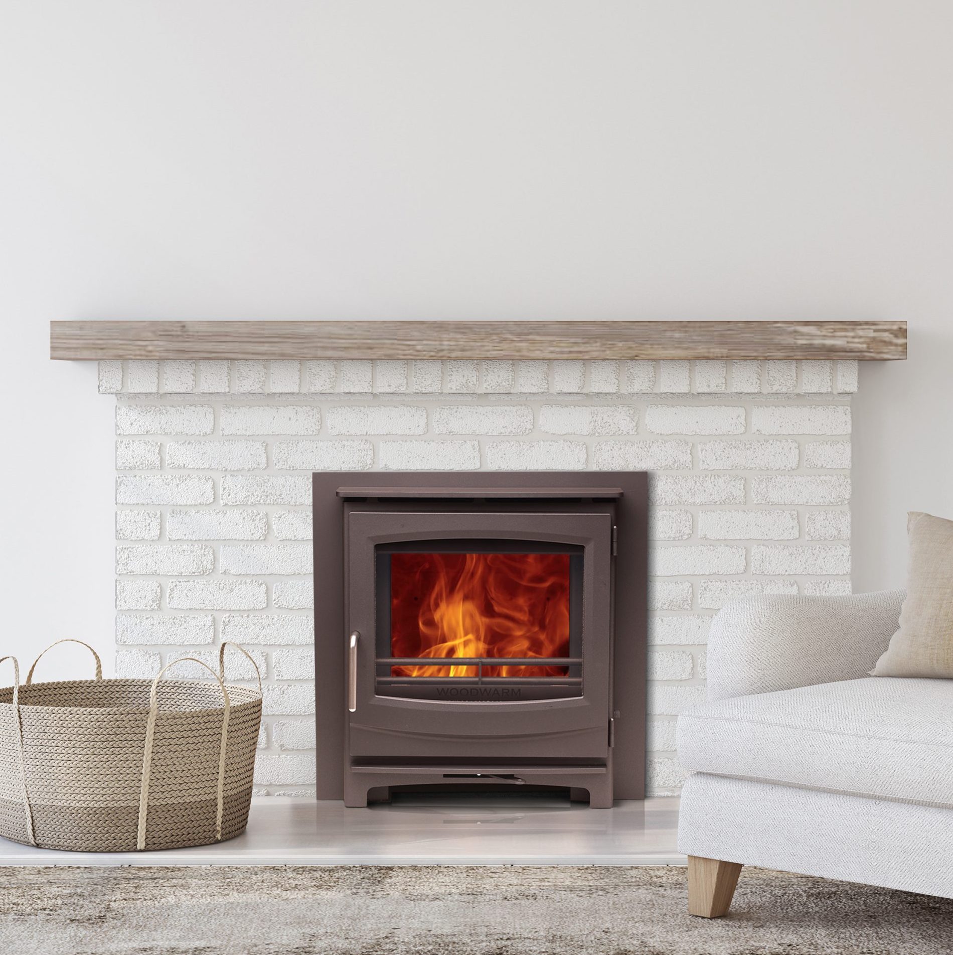 Woodwarm Fireview Inset ECO 5kw, Contemporary Door 1 Woodwarm Fireview Inset ECO 5kw, Contemporary Door