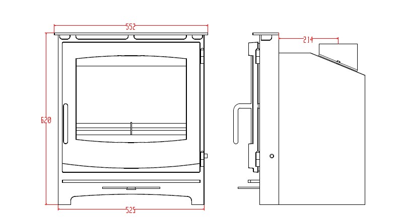 Woodwarm Fireview Inset ECO 5kw, Contemporary Door 3 Woodwarm Fireview Inset ECO 5kw, Contemporary Door - Image 3