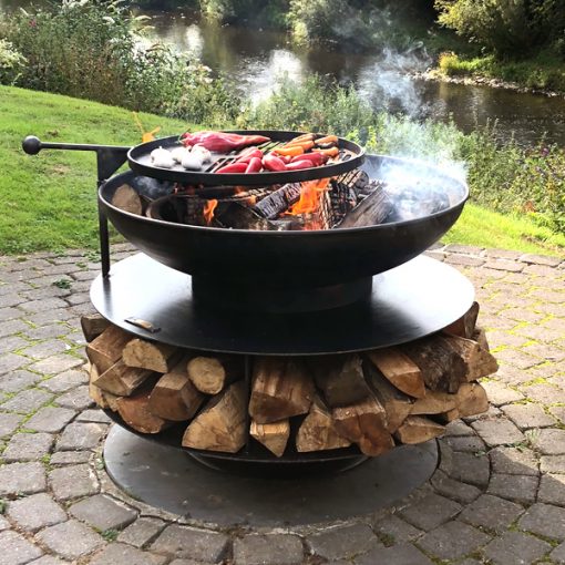 Ring of Logs 90 Fire Pit 2 Ring of Logs 90cm Firepit