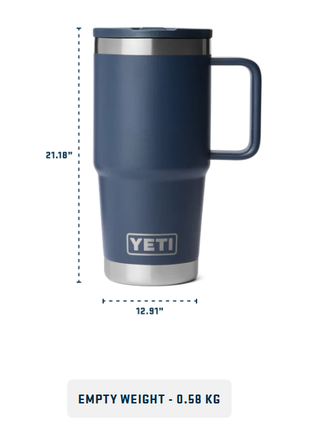 Yeti Rambler 20oz Travel Straw Mug - Navy 9 Yeti Rambler 20oz Travel Straw Mug - Navy (2) £33.33