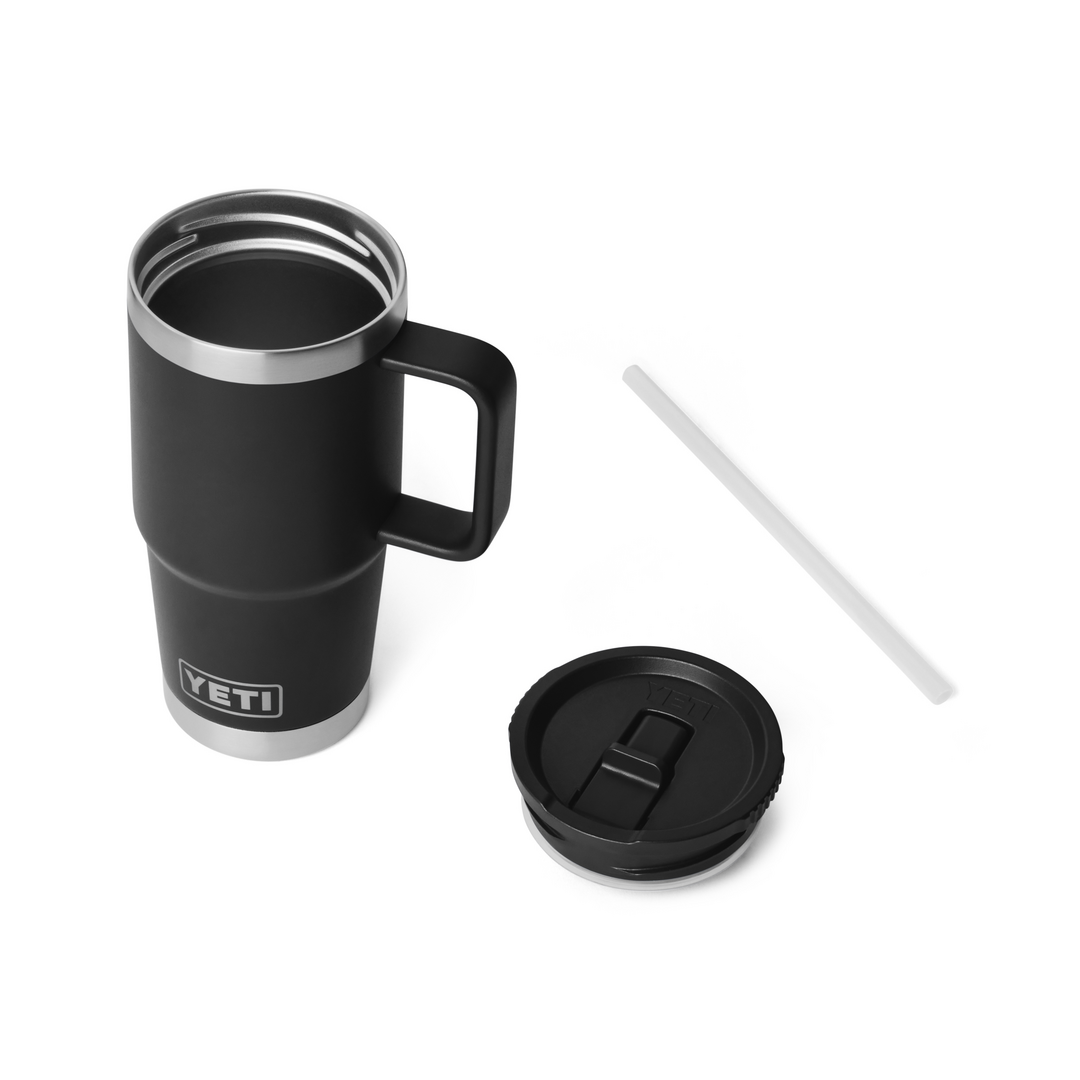 Yeti Rambler 20oz Travel Straw Mug - Black 3 20oz Travel Straw Mug